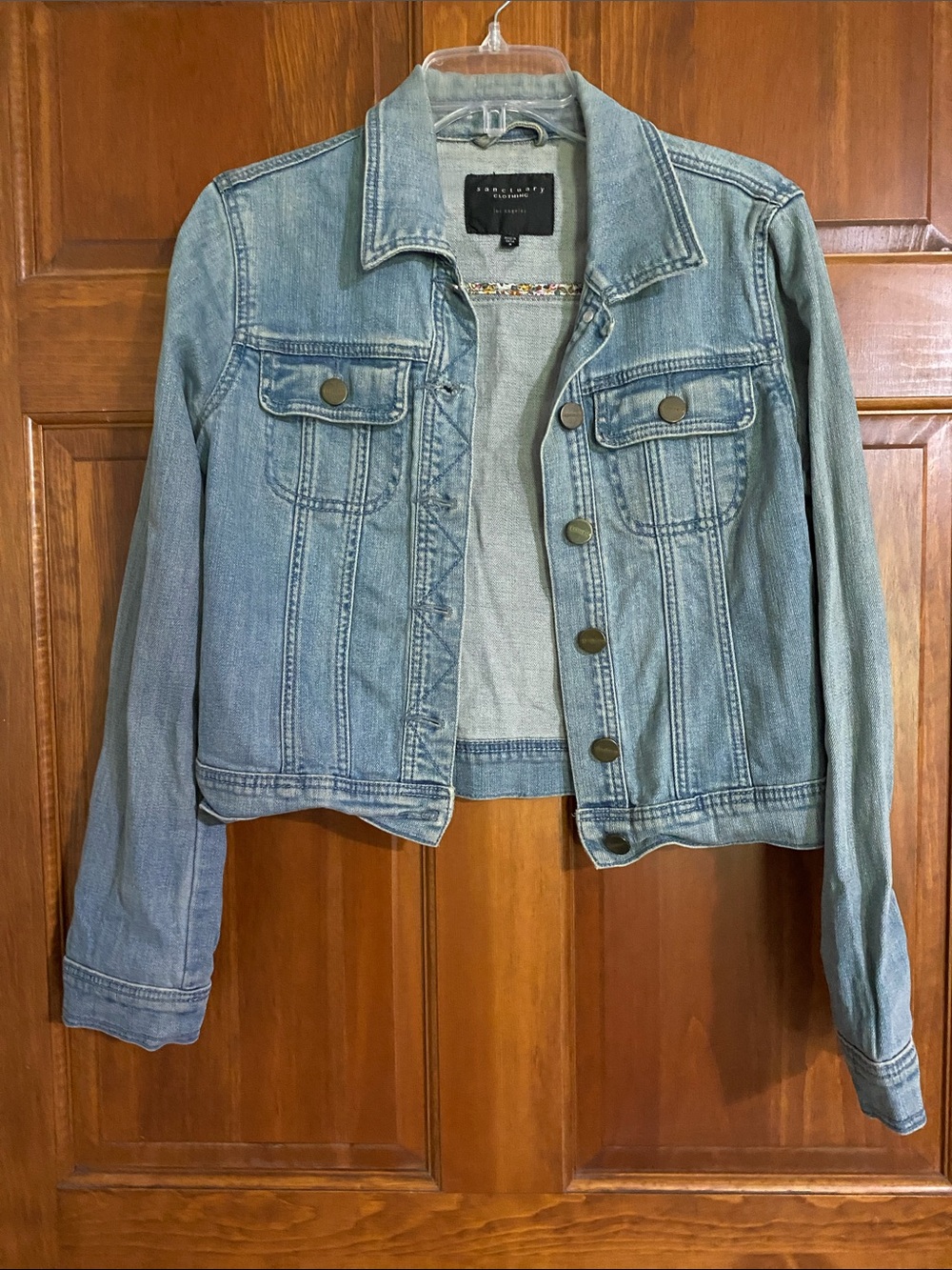 Sanctuary Light Blue Denim Trucker Jacket